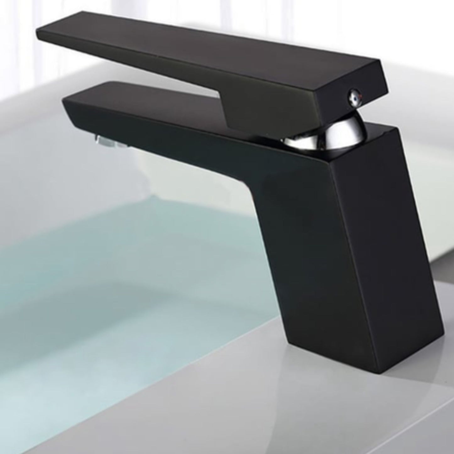 Exel Ultra, Brass Basin Mixer - Black