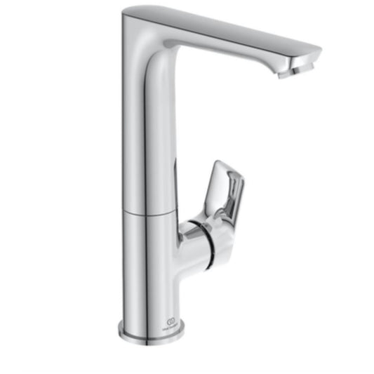 Exel Rotating Tall Brass Basin Mixer - Chrome