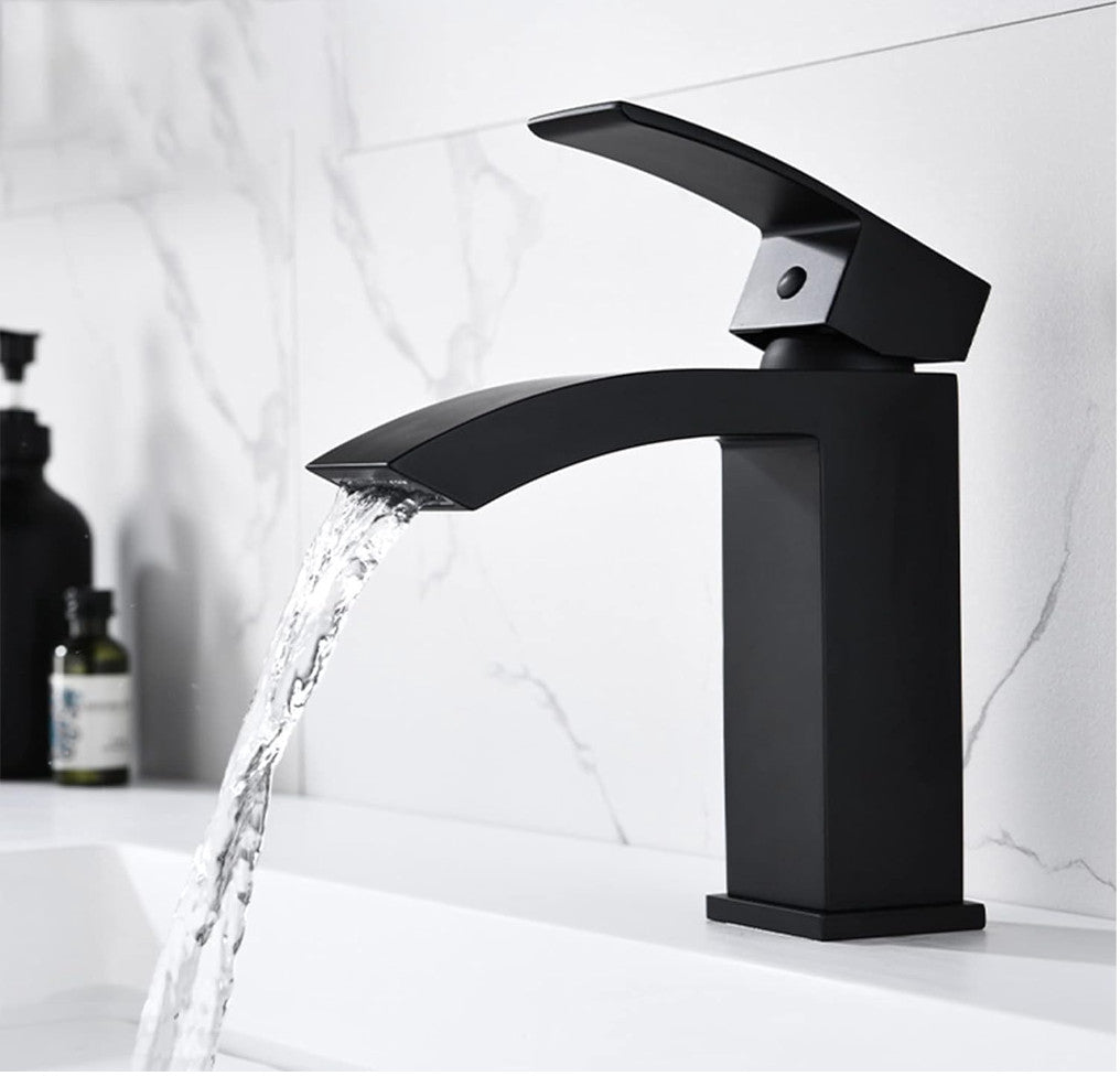 Exel Black Curve Basin Mixer