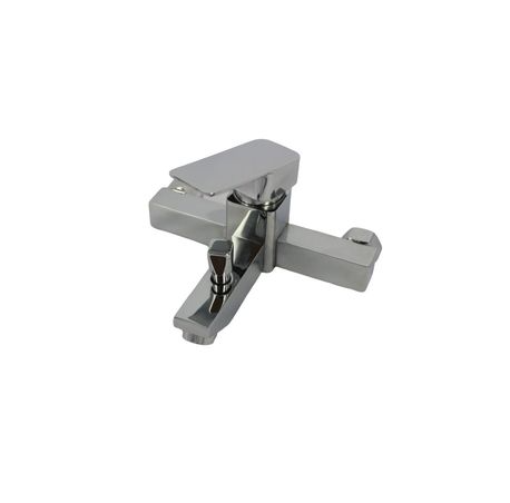 Exel Square Bath Mixer - Chrome