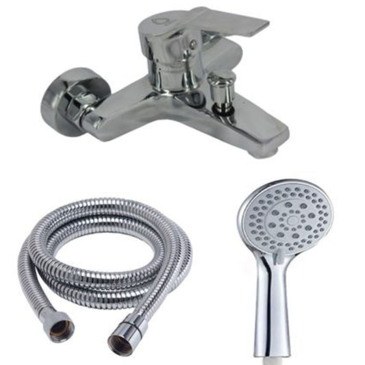 Exel Classic Brass Bath Mixer - Square Lever Handle