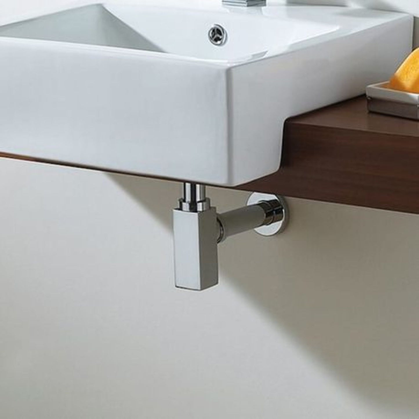 Exel Chrome Square Bottle Trap 32mm