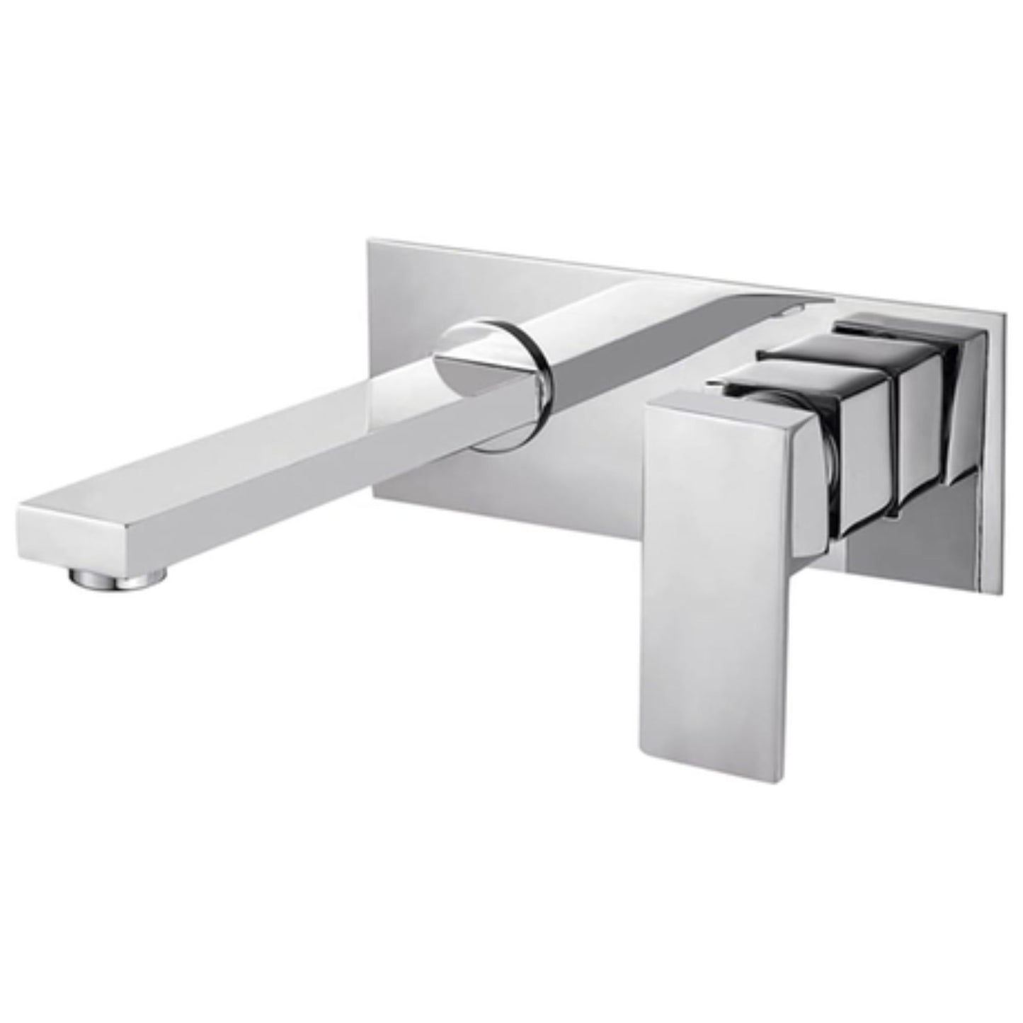 Concealed Brass Basin Wall Mixer - Square