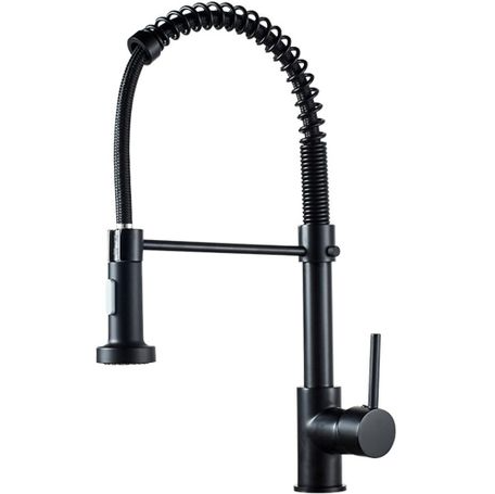 Exel Matt Black Pull Out Kitchen Mixer