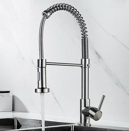 Exel Chrome Pull Out Kitchen Mixer