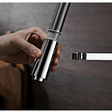 Exel Brass Pull Out Kitchen Mixer