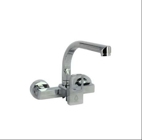 Exel Square Lever Wall Mount Sink Mixer