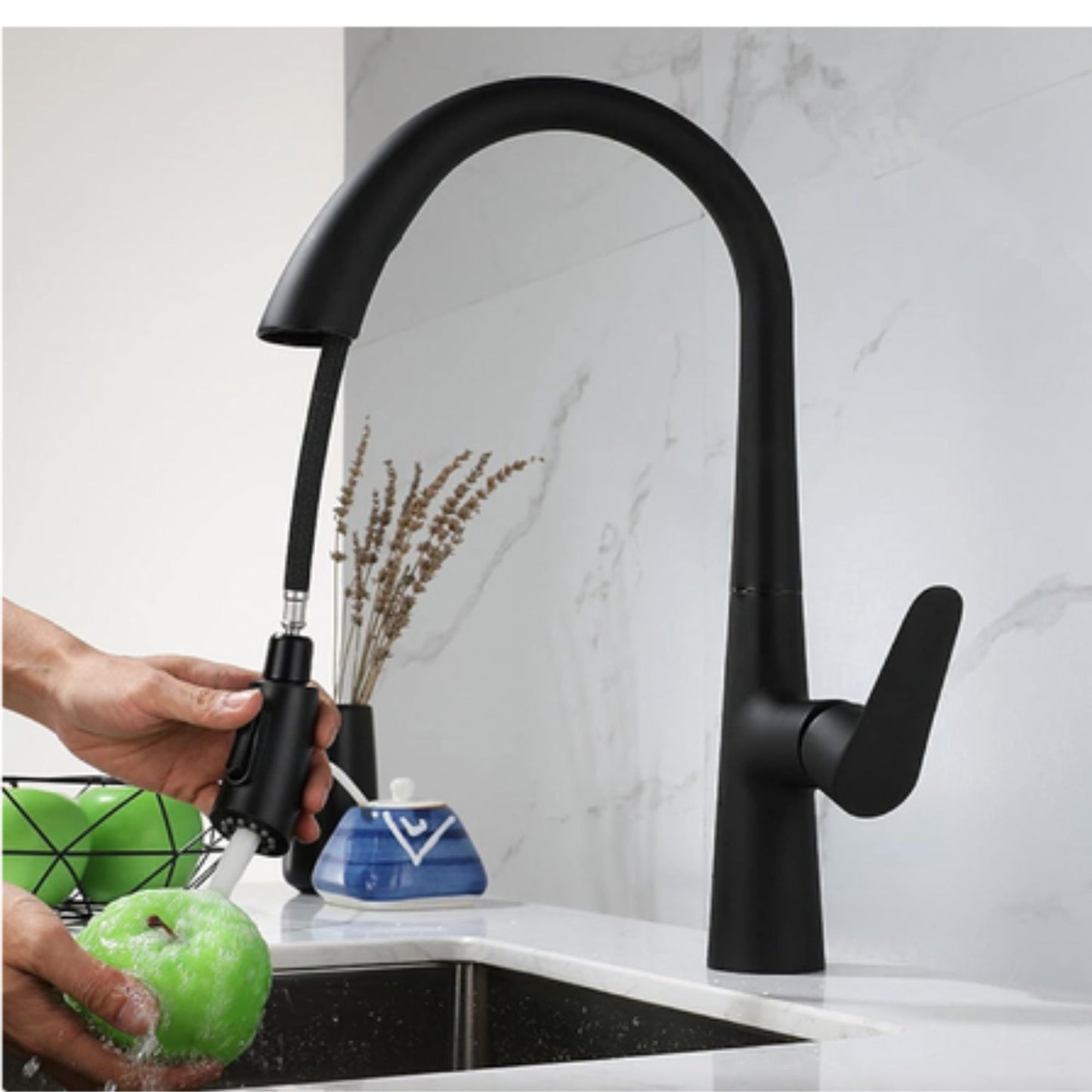 Exel High Arc Pull Down Kitchen Mixer