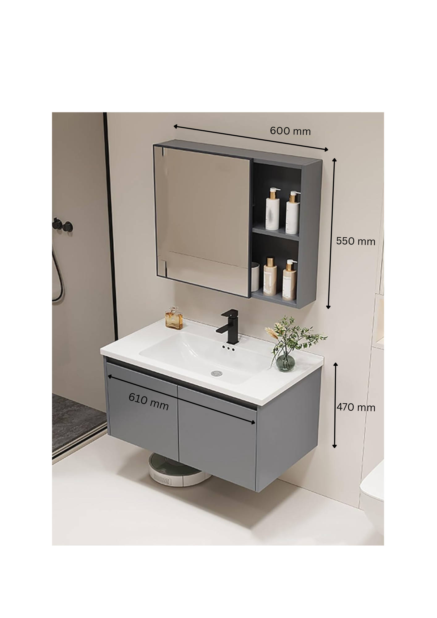 Wall Hung Bathroom Cabinet