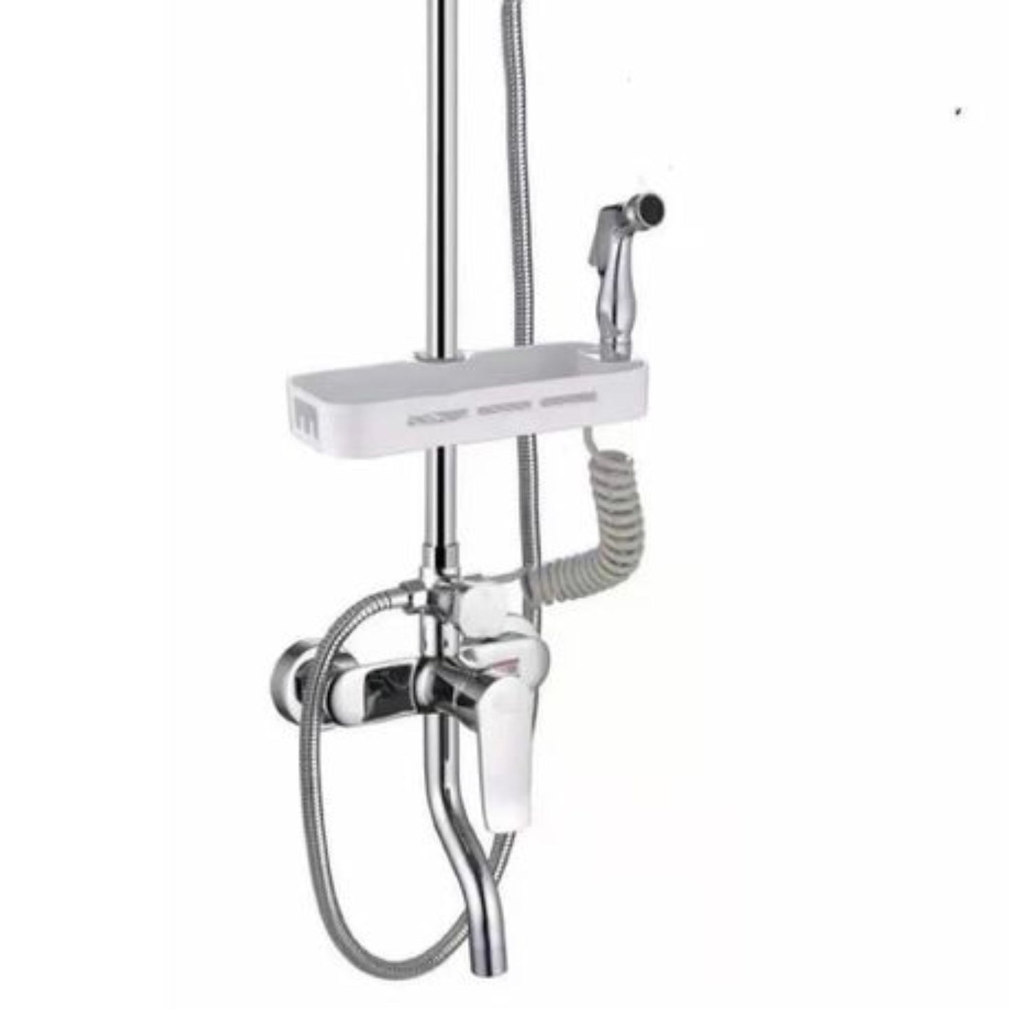Exel All In One Shower Rail Set - Chrome