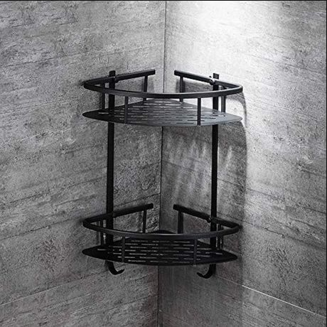 Black Double Shower Caddy