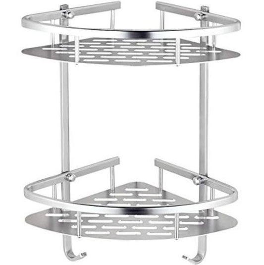 Exel Corner Shower Caddy - Silver - 2 Tier