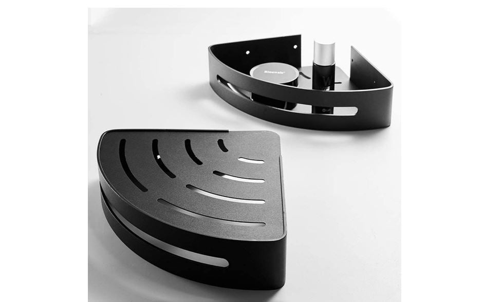 Exel Black Corner Shower Shelf/Caddy