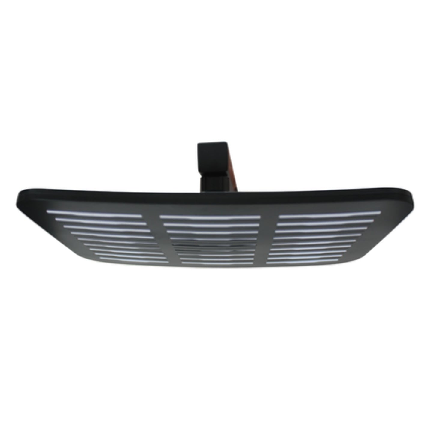 Exel Rain Rectangular Shower Head 20cm-Black