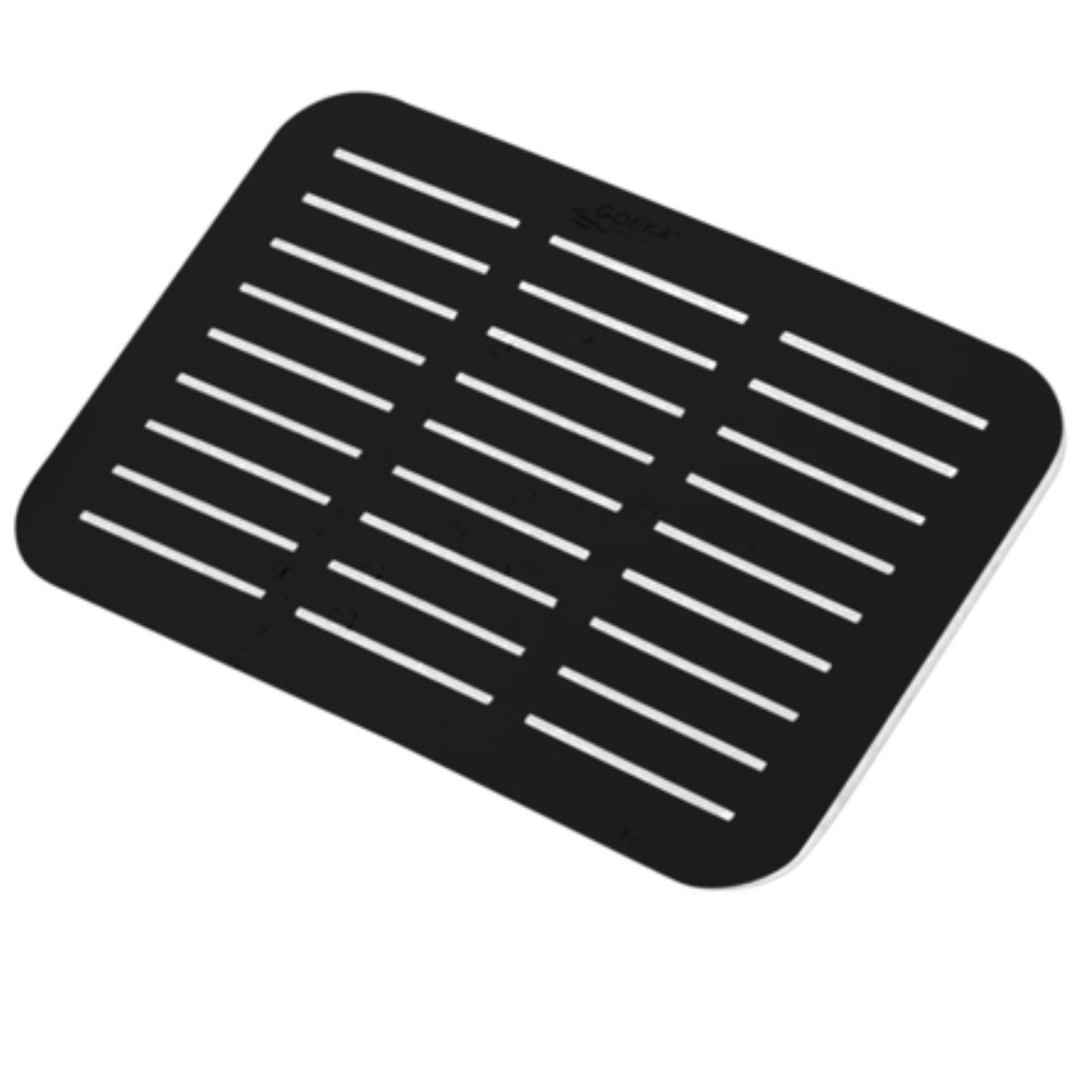 Exel Rain Rectangular Shower Head 20cm-Black