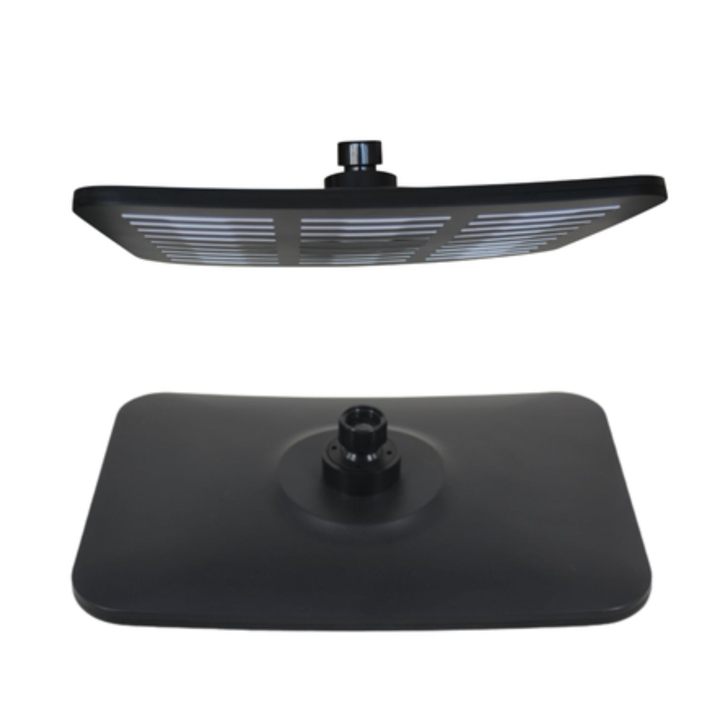 Exel Rain Rectangular Shower Head 20cm-Black