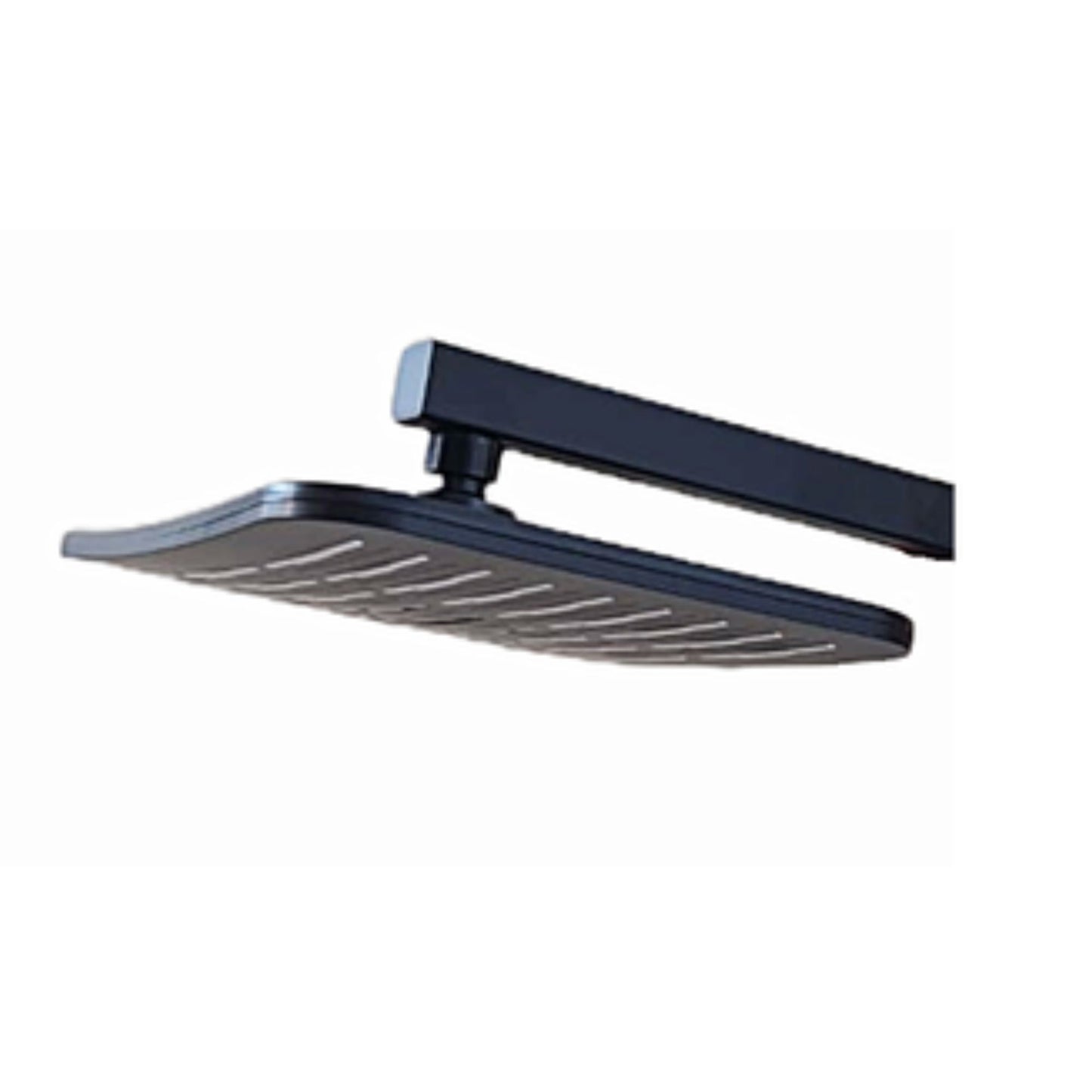 Exel Rain Rectangular Shower Head 20cm-Black