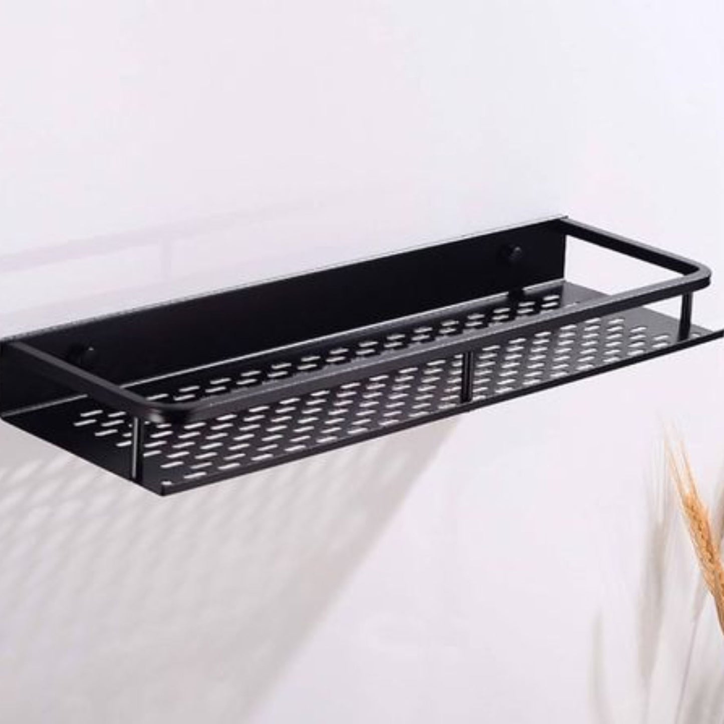 Exel 50cm Black Aluminum Shelf