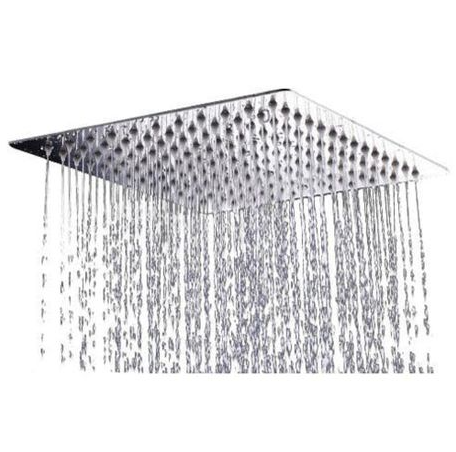 Rainfall Ultra Thin Stainless Steel Mirror-Finish Shower Head - 10 INCH