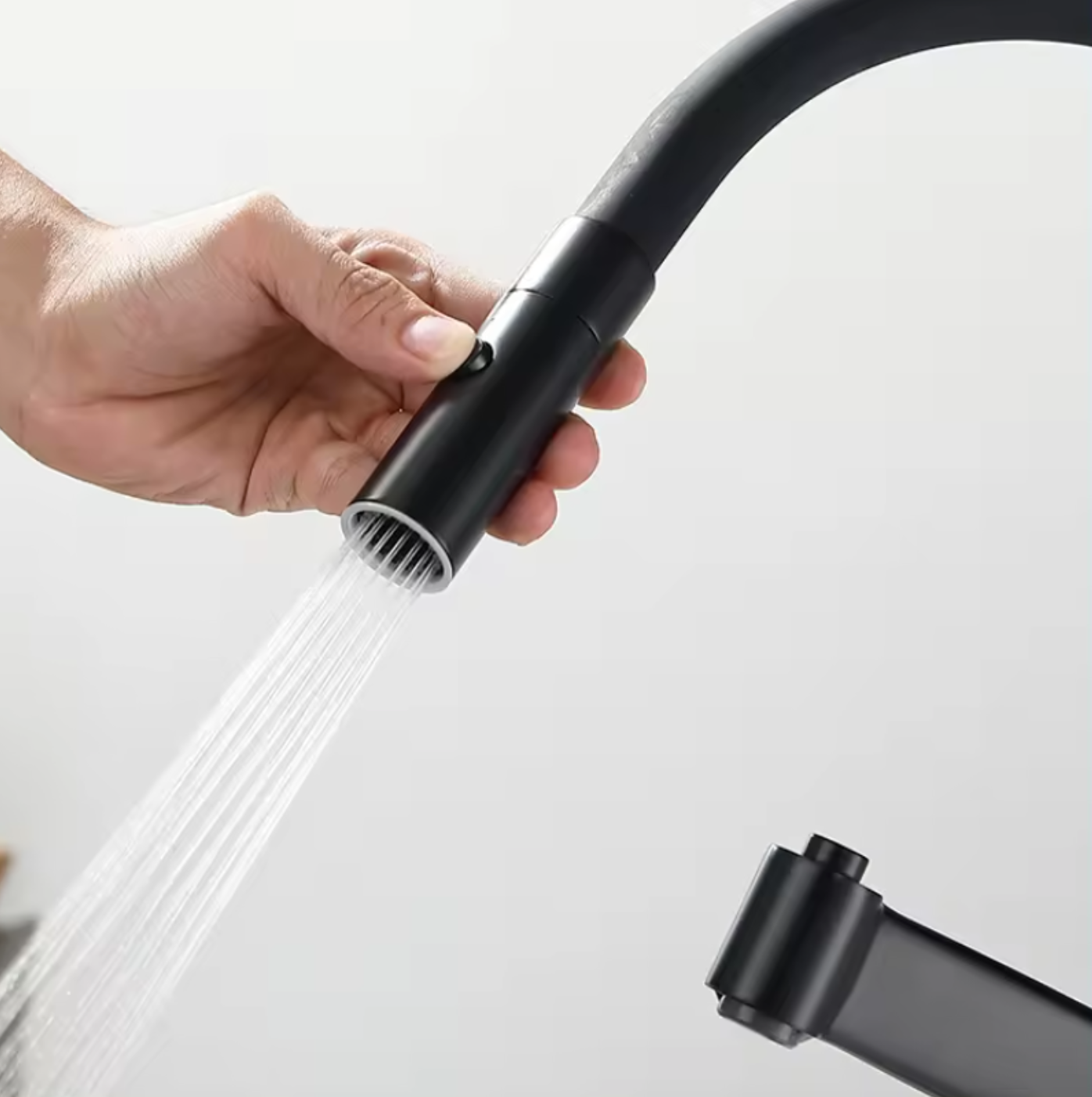 Exel Flexi Spout Kitchen Mixer - Black