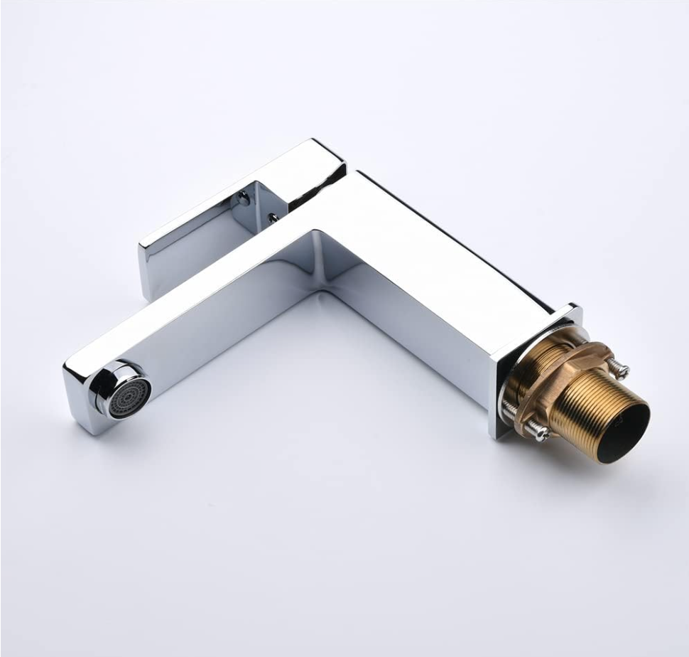 Exel Square Basin Mixer - Chrome