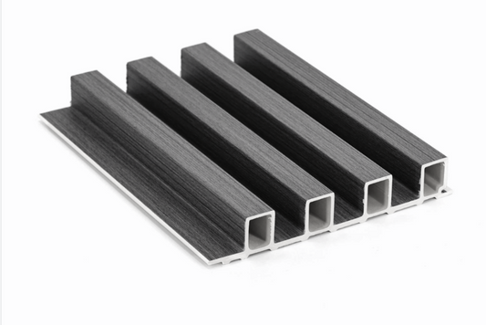 Exel PVC Fluted Wall Panel - Charcoal (240x18cm) - 5 Panels