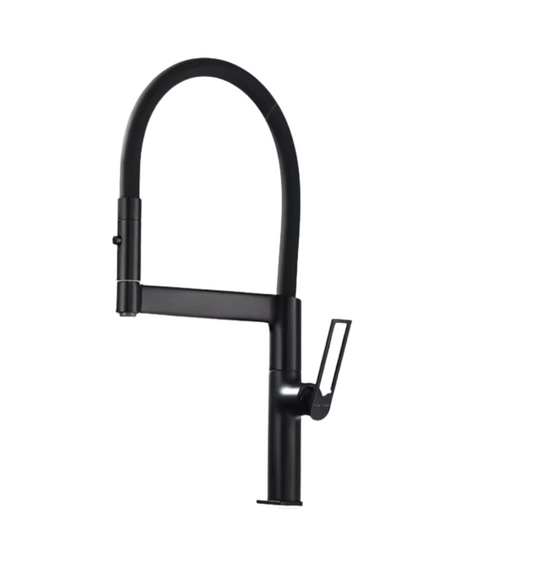 Exel Flexi Spout Kitchen Mixer - Black
