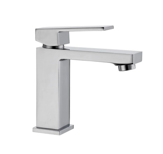 Exel Square Basin Mixer - Chrome