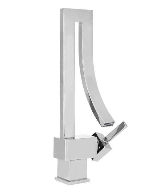 Exel Tall Waterfall Basin Mixer - Chrome