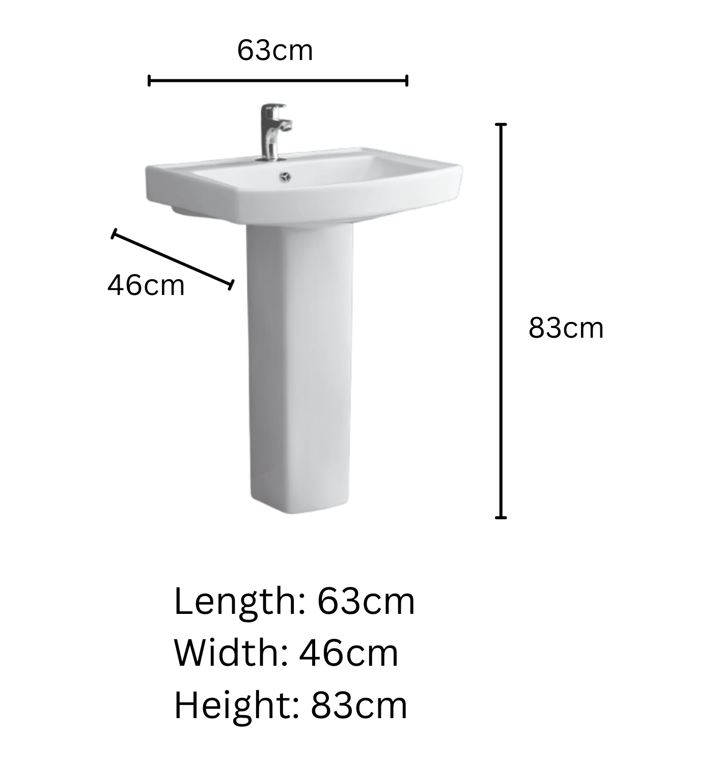 Delta Basin & Pedestal Set