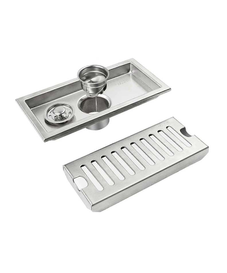 Exel 20cm Shower Channel Drain - Stainless Steel (SUS304)