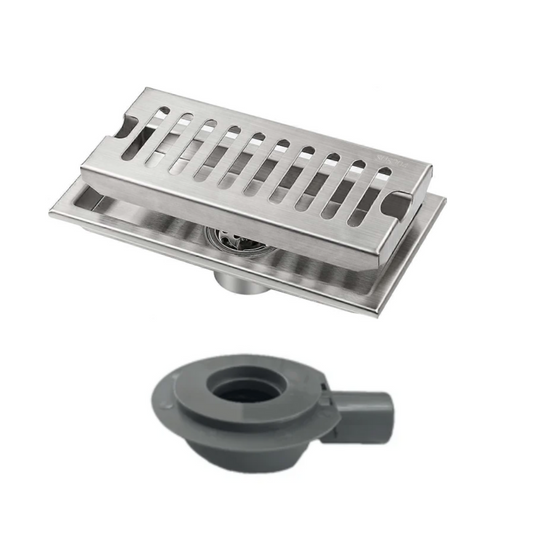 Exel 20cm Shower Channel Drain - Stainless Steel (SUS304)