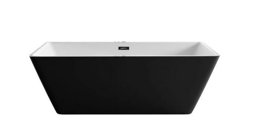 Titan Freestanding Black Bathtub
