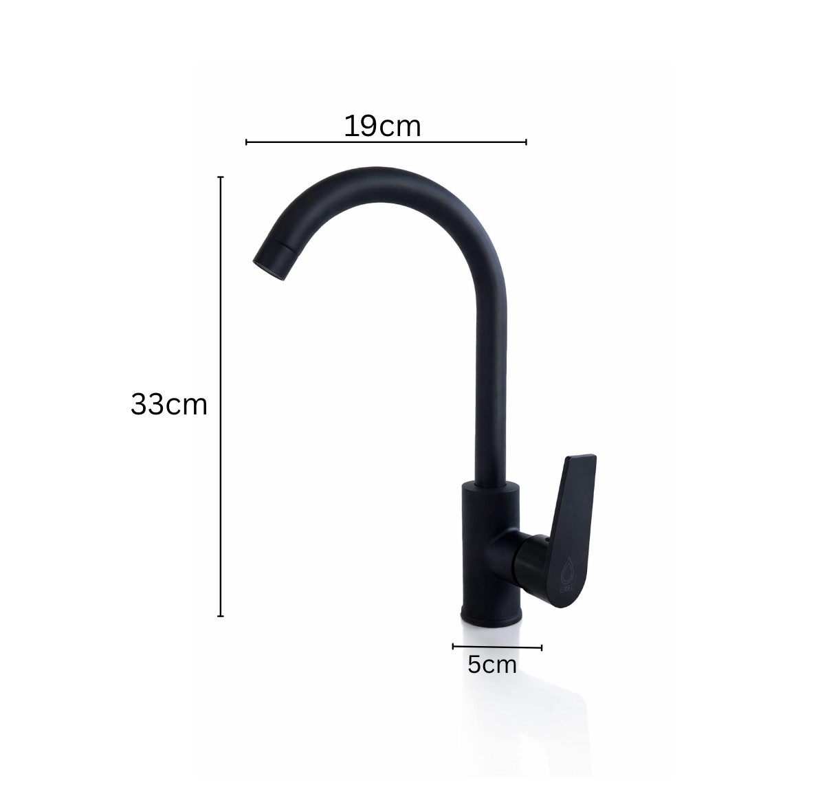 Exel Black Kitchen Mixer