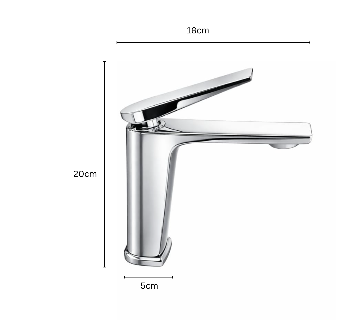 Exel Chrome Basin Mixer