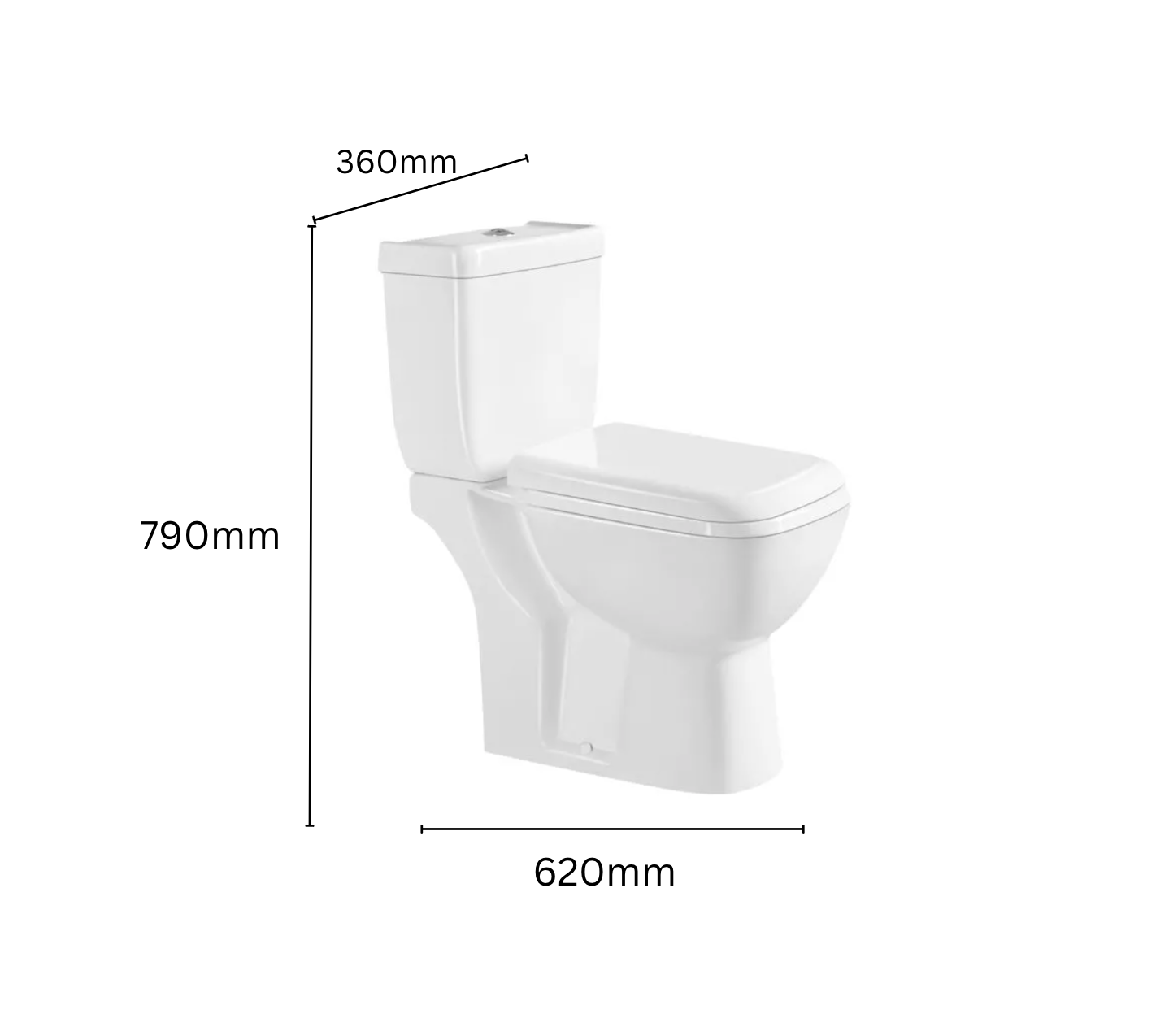 Eva Closed Couple Toilet Set