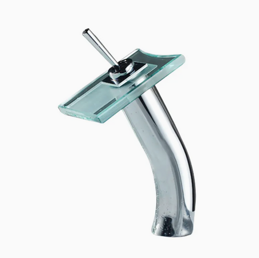 Exel Glass Waterfall Mixer- Counter Mount