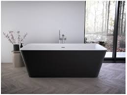 Titan Freestanding Black Bathtub