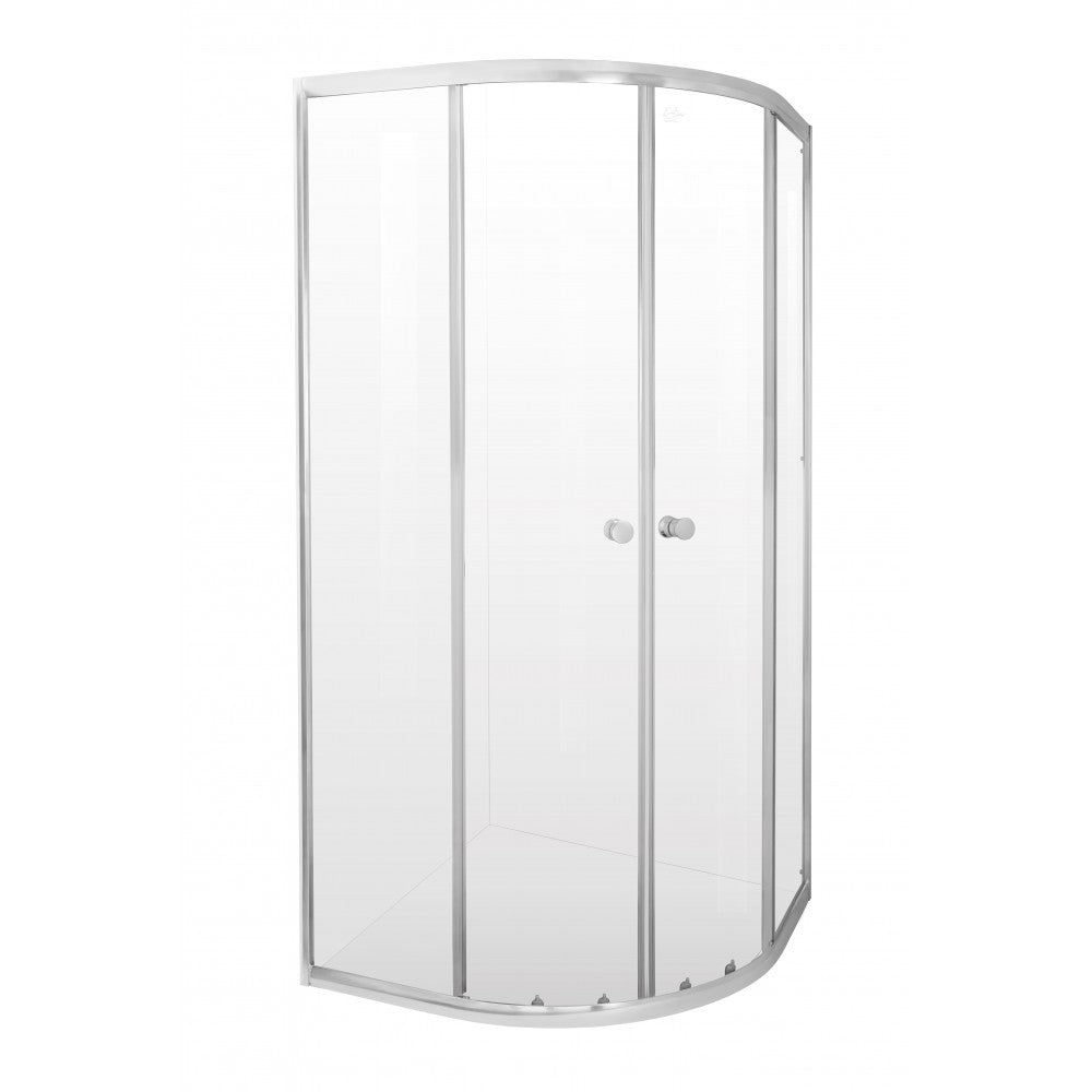 Exel Round Corner Chrome Shower Door