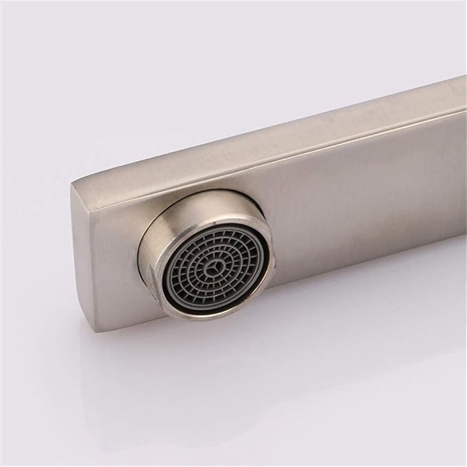 L-Shaped Brushed Steel Kitchen Mixer