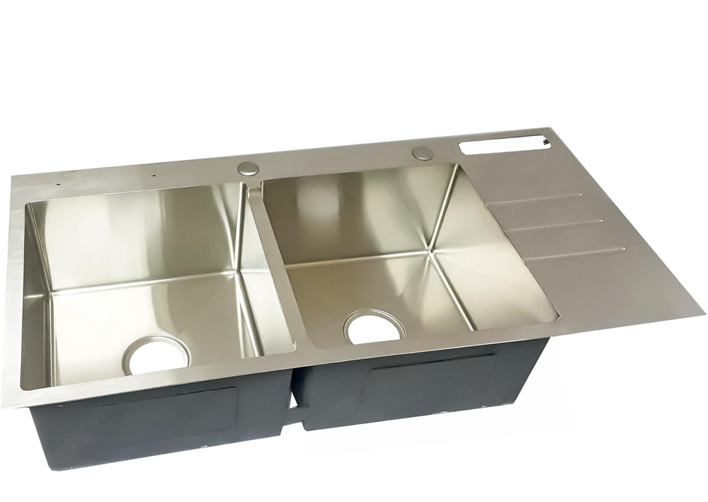 Square Double Bowl Kitchen Sink
