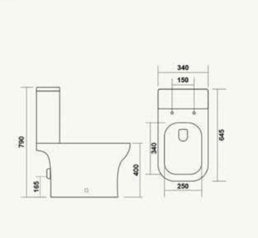 Rome Closed Couple Toilet Set