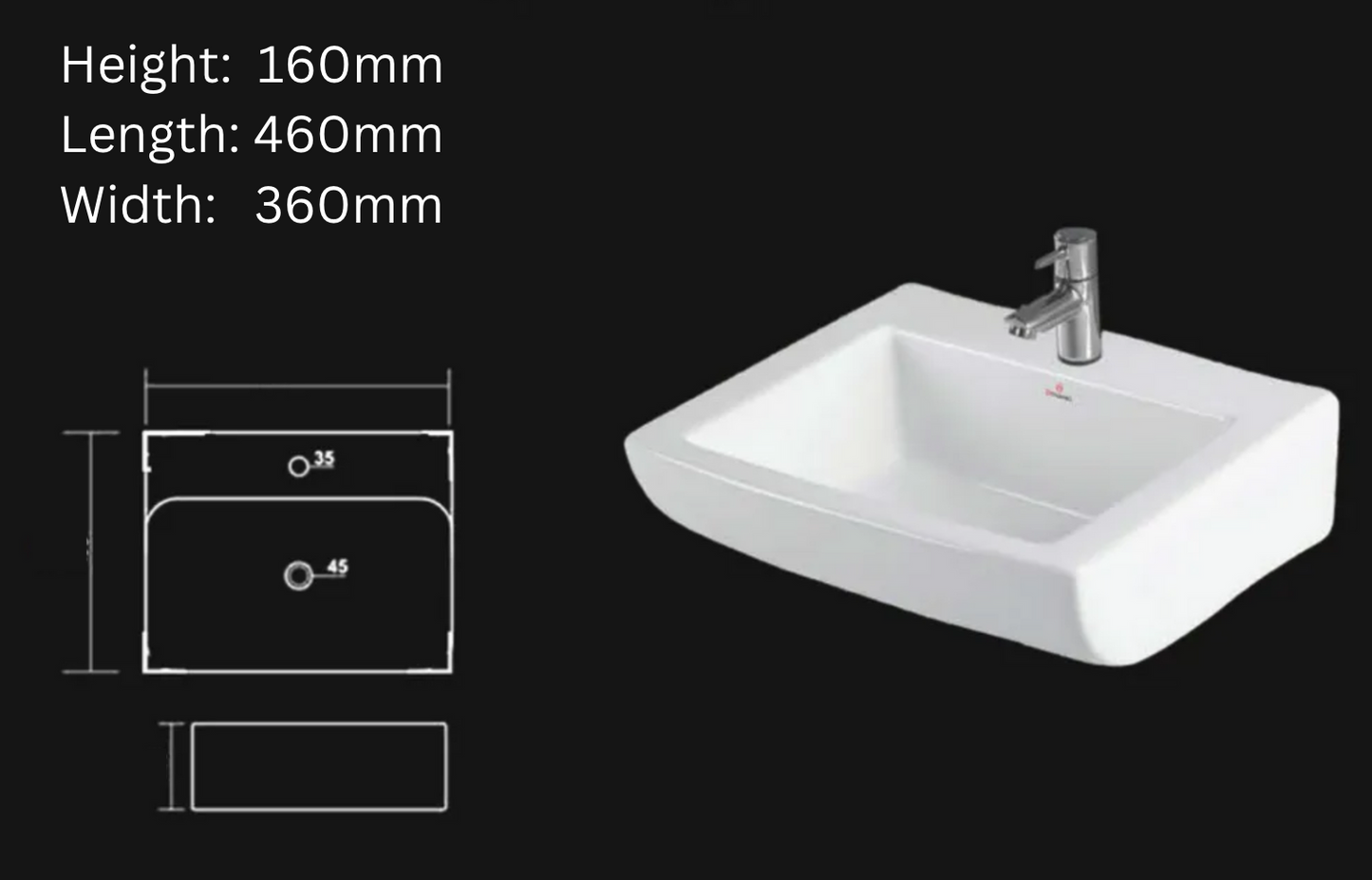 Venus Freestanding Basin