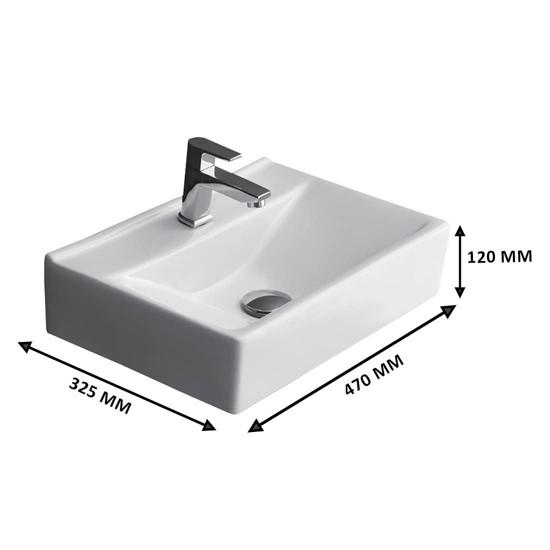 Avio Counter-Top Basin - White