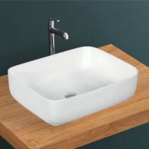 Luna Counter Top Basin - White