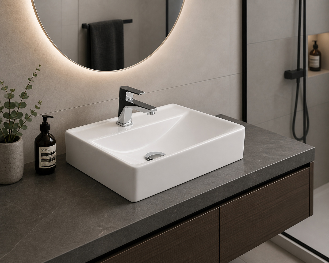Avio Counter-Top Basin - White