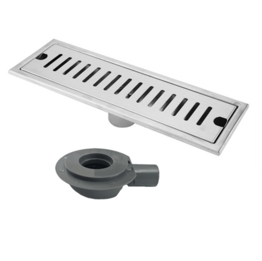 Exel 20cm Shower Channel Drain - Stainless Steel (SUS304)