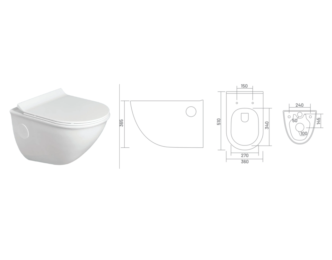 Exel Wall Hung Toilet - Bali
