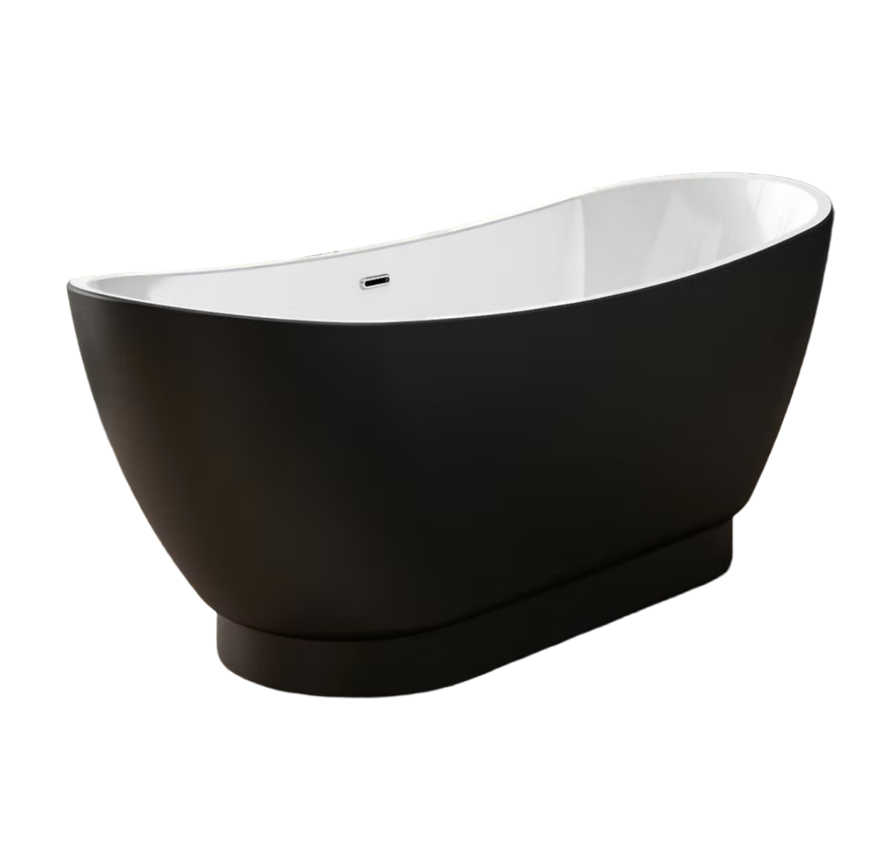 Venus Freestanding Black Bathtub