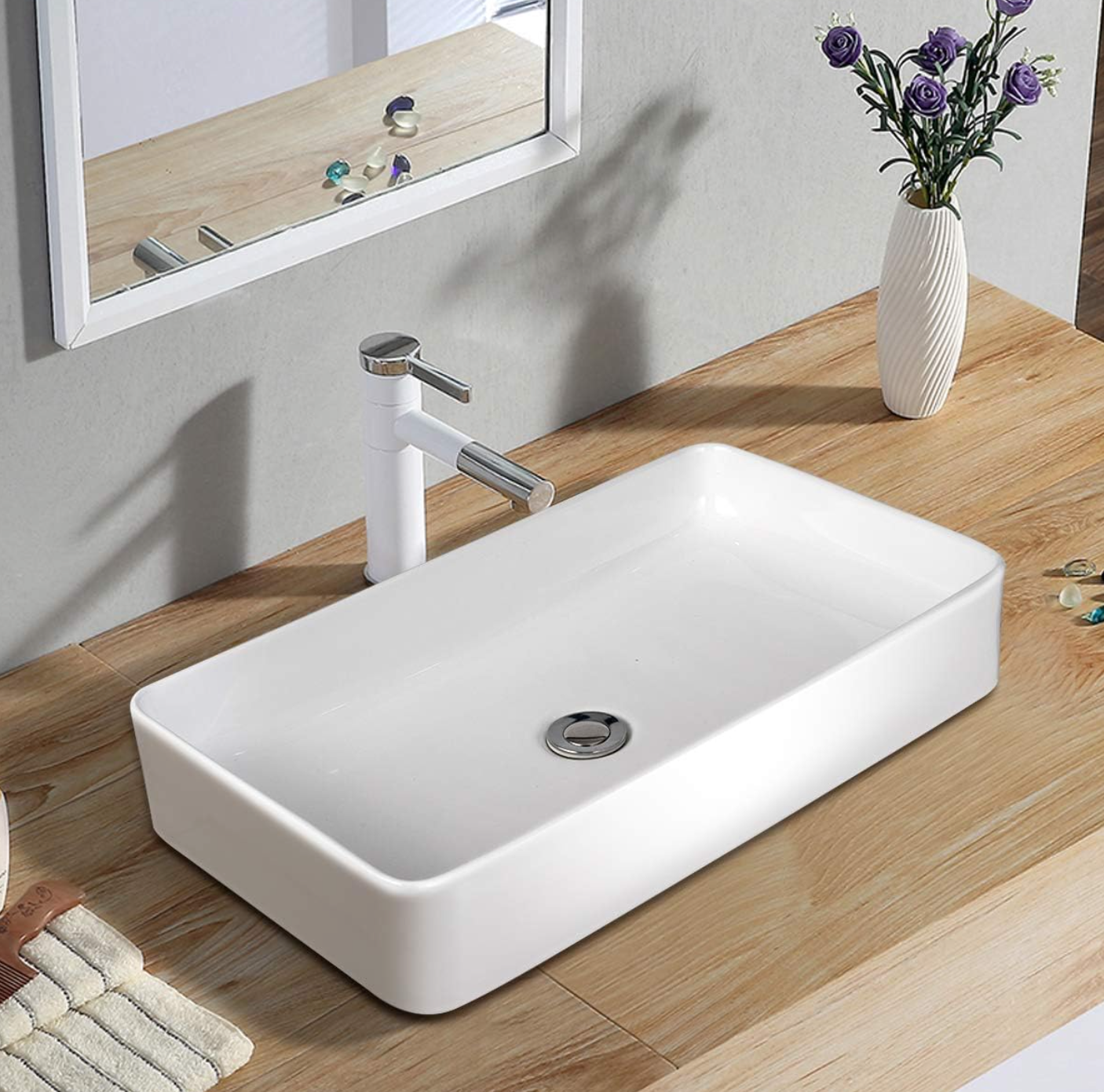 Ivy Counter Top Basin - White